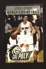 2001-02 Cal Poly Mustangs 2001-02 Basketball Pocket Schedule Big West Conference
