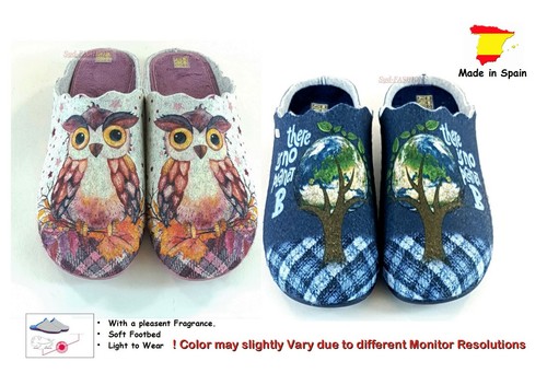 New Men's Slippers Slip-On Mules Clogs with Fragrance & Motifs´´ Bear & Tiger `` - Picture 3 of 17