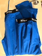 2 Pair Grey's Anatomy by Barco Active Medical Scrub Pants XL Solid Blue
