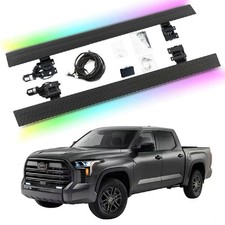 2PCS Electric Power Running Boards W LED Light Fits For Toyota Tundra 2022-2026