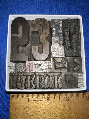 Printing Blocks   Dingbats Variety   Nice Collection Letterpress Lead Copper AZC