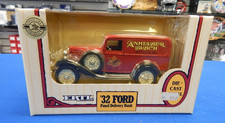 ERTL 1932 Ford Panel Delivery Truck Coin Bank Anheuser Busch  1:25 Die-Cast-NIB
