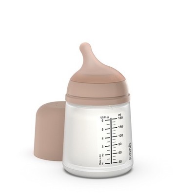 Suavinex, Zero Zero Anti-Kolik Babyflasche mit langsamem Nahrungsfluss (S) aus S
