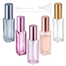 5 Pcs Perfume Travel Refillable Mini Cologne Perfume Bottles Empty Portable A...