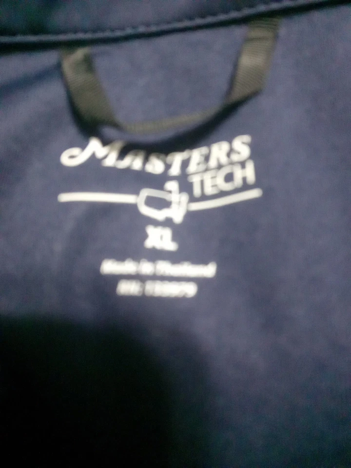 Chaleco Masters Tech 1/4 Cremallera Bolsillos Cremallera Azul Augusta Masters Talla XL Foto 3 de 4