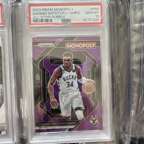 2023 Prism Monopoly Giannis Antetokounmpo All-Star Purple PSA 10