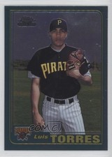2001 Topps Traded & Rookies Chrome Luis Torres #T249 1ep3