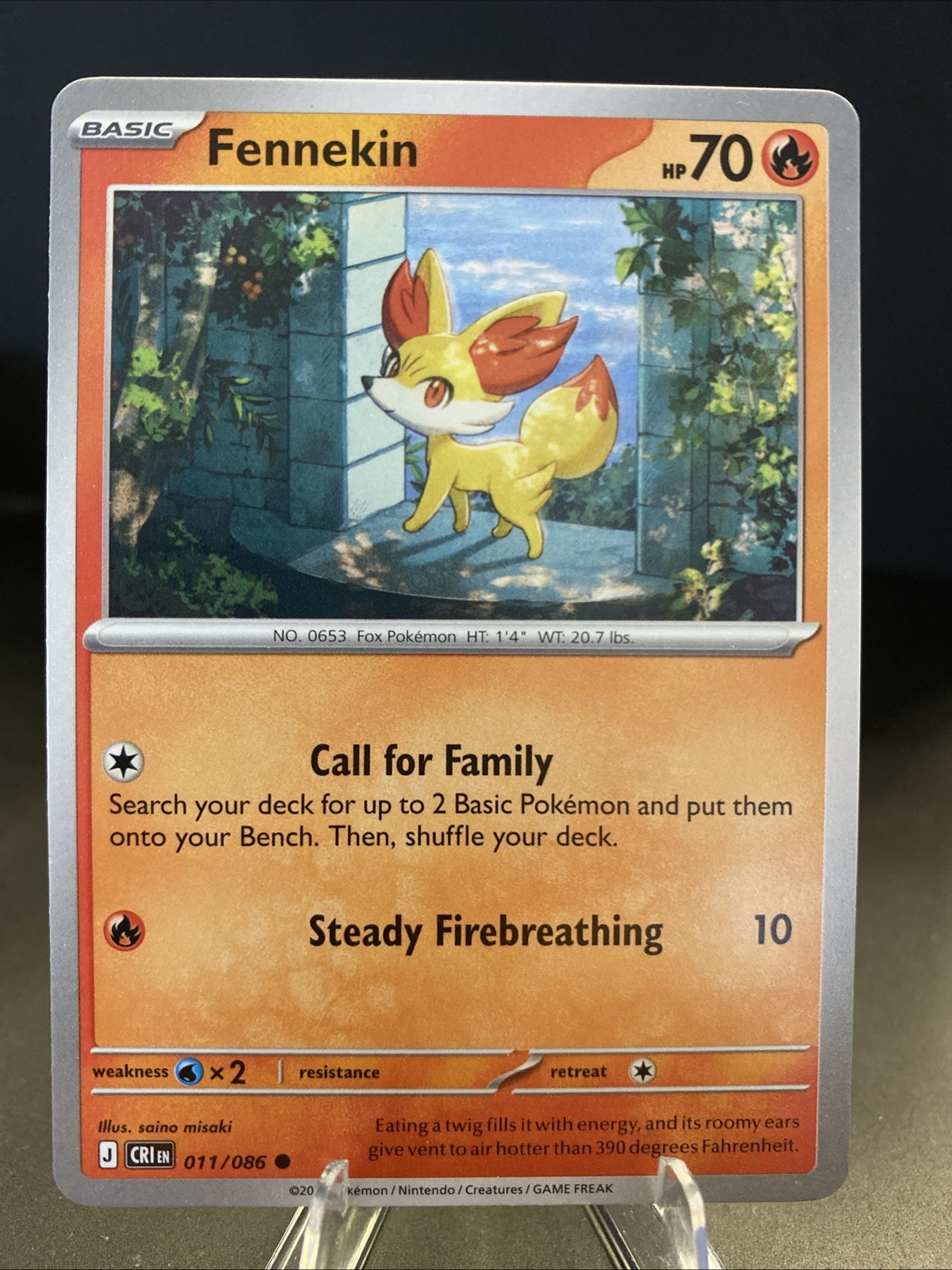 Pokemon TCG ME04: Chaos Rising Fennekin 011/086