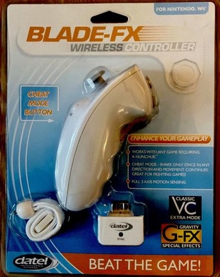Datel Blade FX Nintendo Wii - WIRELESS NUNCHUCK w/Cheat Mode Button DUS0277 NEW