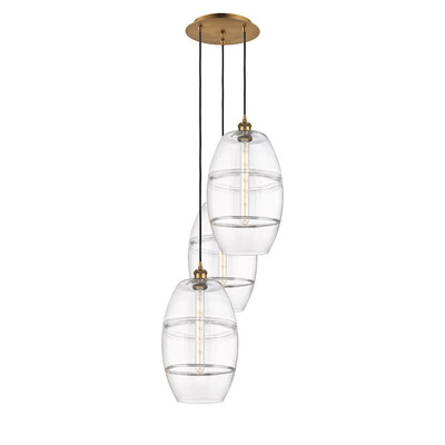 Innovations 113B-3 Vaz 3Lt 17'' Cord Multi Pendant, BS/CL - 113B-3P-BB-G557-10CL