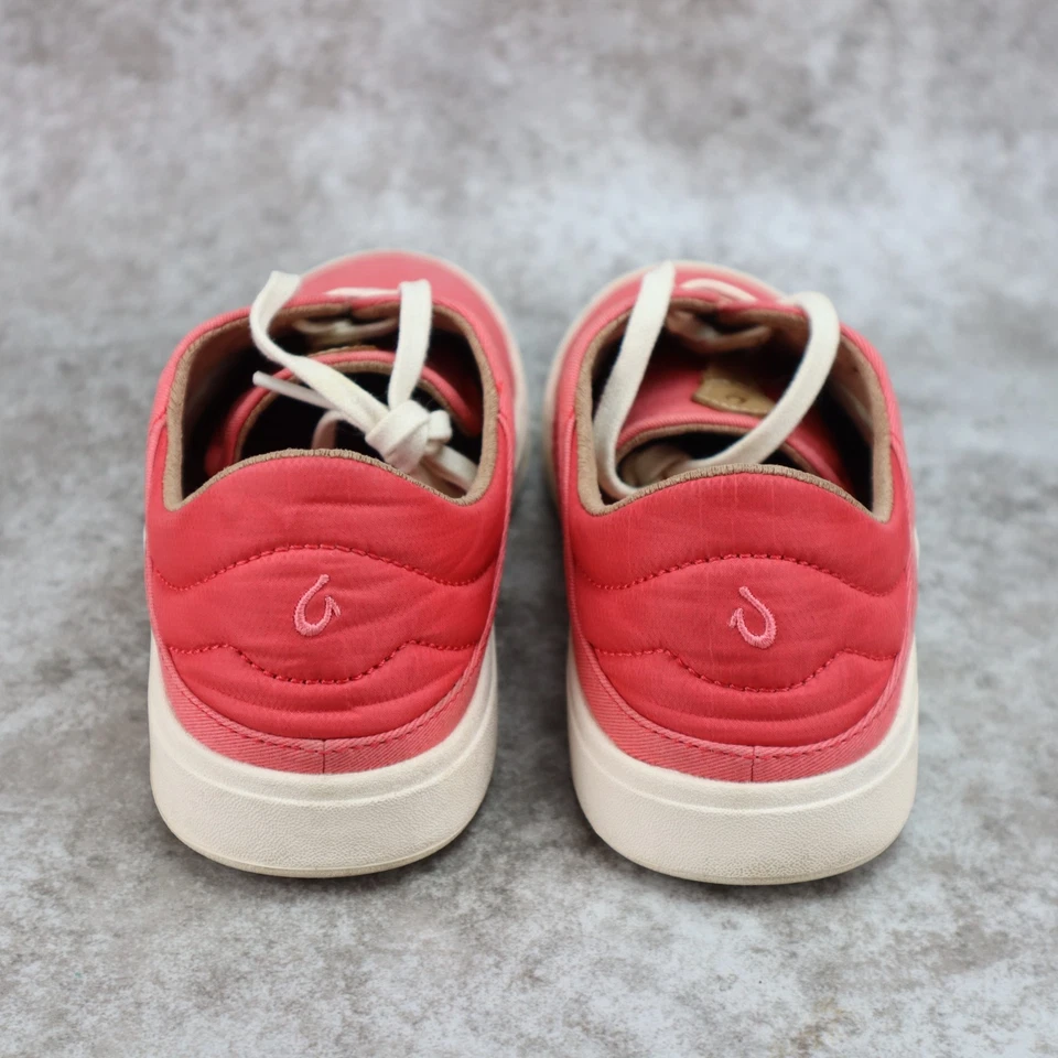 Olukai Kohu Sneakers Casual Comfort Shoes Lehua Flower Pink Womens Size 7.5 - Image 3 of 4