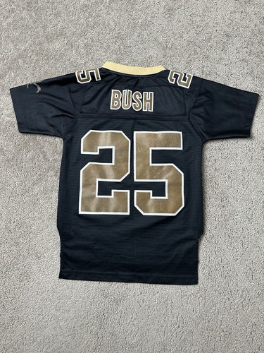 Jungen Trikot Reebok NFL New Orleans Saints Bush #2, Größe S Boys 8 Jahre