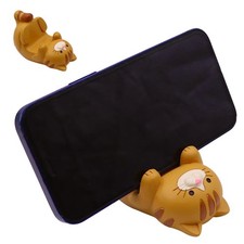 Dylayos Cat Phone Stand Holder, Cute Resin Desk Decor Accessory for Smartphon...