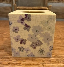 Allure Fresh Picked Floral Kleenex Tissue Box Cover Bathroom With Tag