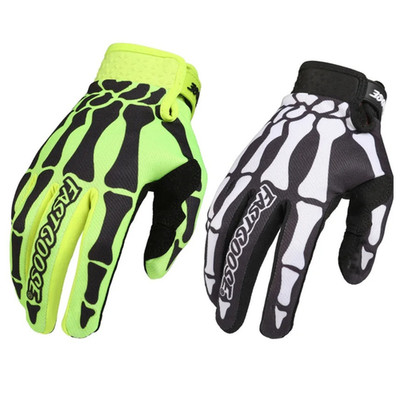 Skeleton Motorcycle Gloves Touch Screen BMX MTB MX ATV Bike Cycling Sports Gear
