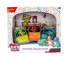 Scarlet Violet 151 Poster Collection Box 3 Packs Sealed New Pok mon
