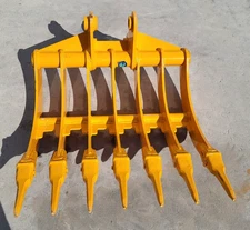 CAT 305 Excavator Heavy Duty 32 inch Rake  Attachment Digger Future