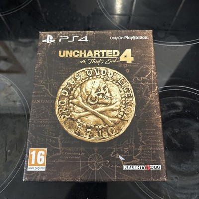 Uncharted 4 A Thief s End Special Edition PS4 Steelbook Art Book Sticker sehr guter Zustand
