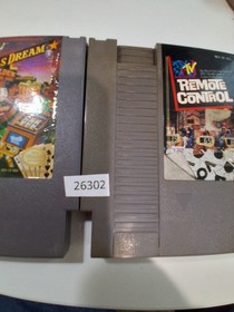 2 retro Nintendo games NES MTV Remote Control & Vegas Dream 26302 wt11