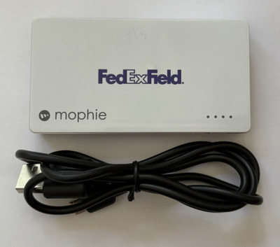 Mophie Juice Pack Powerstation Mini FedExField Power Bank With Cable 2500mAh