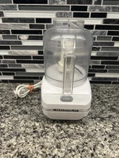 KitchenAid Chef's Chopper Mini Food Processor KFC3100WH2 3 Cup, Tested/Works