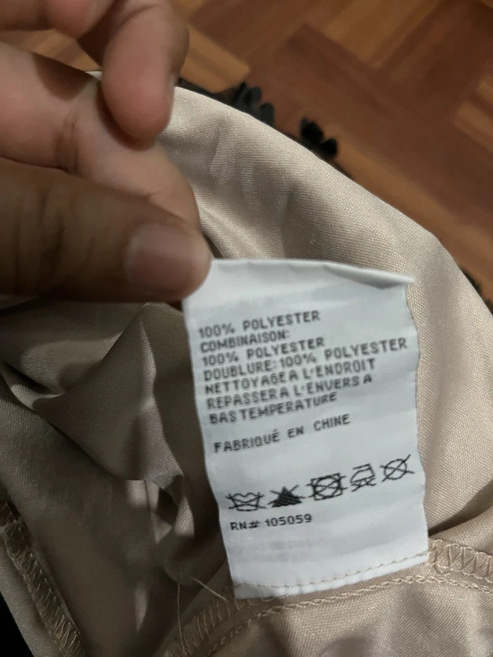 Женское длинное платье Xscape с цветочным рисунком черное размер 10 - Изображение 4 из 4