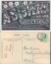 A Sister's Greetings Rotary Photographic Series 1906 postmark People