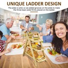 Cupcake Stand 3 Tiers Cupcake Display Stand Wood Ladder Dessert Stand BrTZk