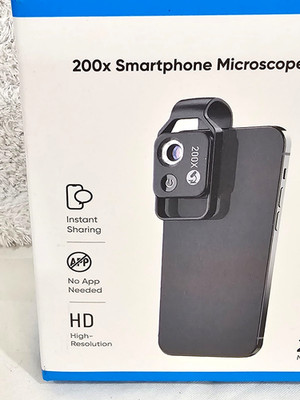NanoZoom 200x Smartphone Digital Microscope CPL HD High-Resolution Upright