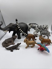 Set Of 9 Africa Safari Plastic Animals