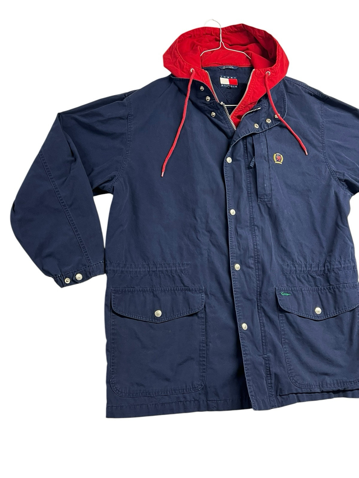 FILA Giacca Tommy Hilfiger vintage media Varsity Crew 1994 canottaggio gioco cappotto