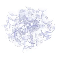  200 Pcs Clear Small Suction Cups Glass Multifunctional Hooks Mini