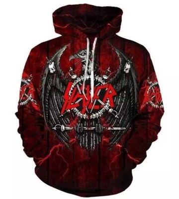 Slayer Black Eagle Rock Band Music All Over Print Hoodie 3D