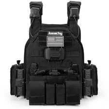Military Tactical Vest with Mag Pouches Molle Police Assault Combat Assault Gear