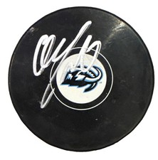 DMITRI SIMASHEV signed (UTAH MAMMOTH) Souvenir Hockey puck JSA CM05108