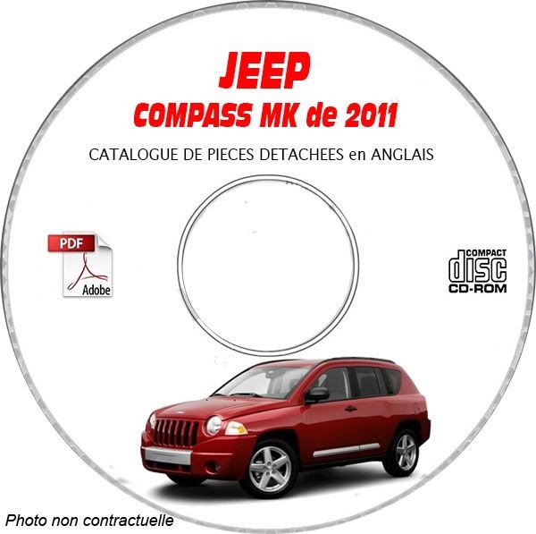 Jeep Compass MK11 Catalogue de Pieces CDROM Vues Eclatees pour Trouver la Bonne Reference Auto