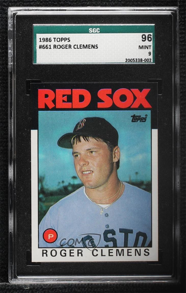 1986 Topps Roger Clemens #661 SGC 9 MINT b3p