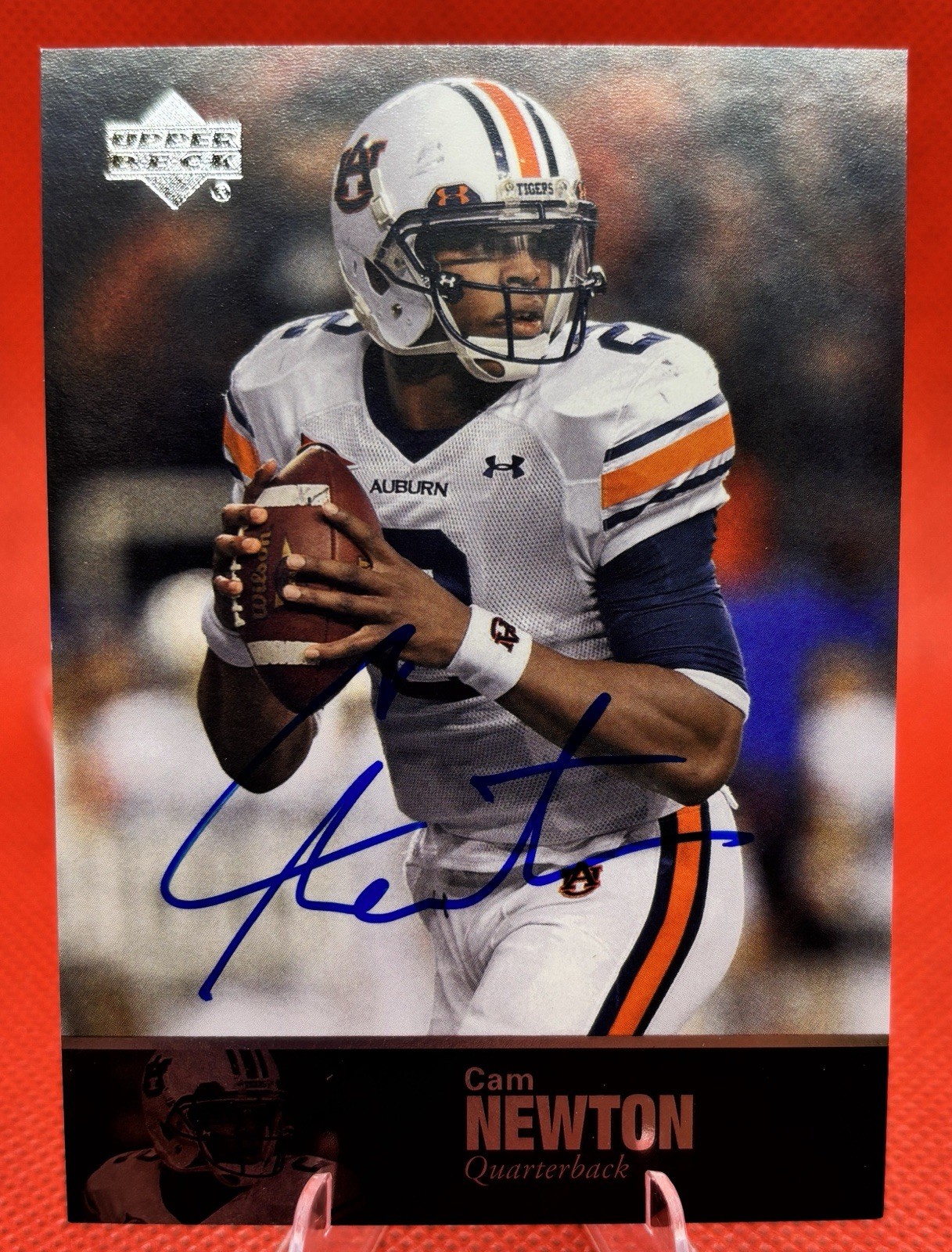 Cam Newton Upper Deck College Legends #95 Autograph