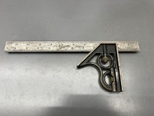 VINTAGE UNION TOOL CO. 12" MACHINIST COMBINATION SQUARE W LEVEL - MADE IN USA