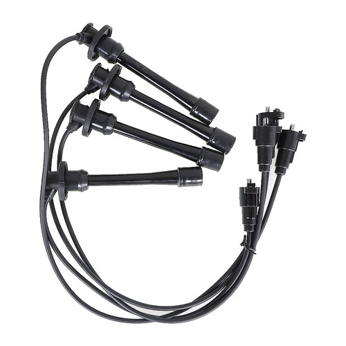 4PCS Wires Spark Plug Wire Black For Toyota Tacoma Pickup 2.4L/2.7L 1996 97-00 - Picture 2 of 8
