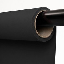53 Inch x 16.4 Ft Jet Black Seamless Paper Backdrop Photo Background Rolls