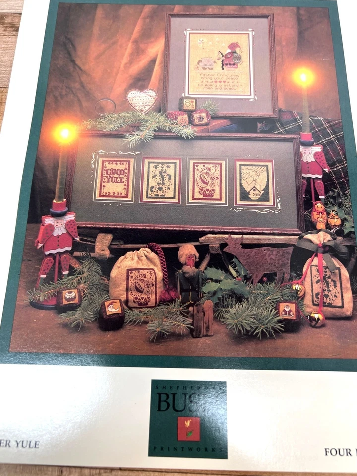 "Bucilla Shepherds Bush Good Yule Cross Stitch Pattern Book - Image 2 of 3