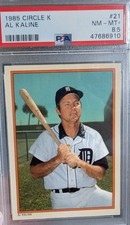 Circle K 1985 Al Kaline #21 PSA 8.5 Detroit Tigers MLB Baseball Card