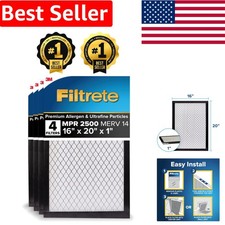 Smart Air Filters 16x20x1, MERV 14 - Healthier Air, Easy Reminders - 4-Pack