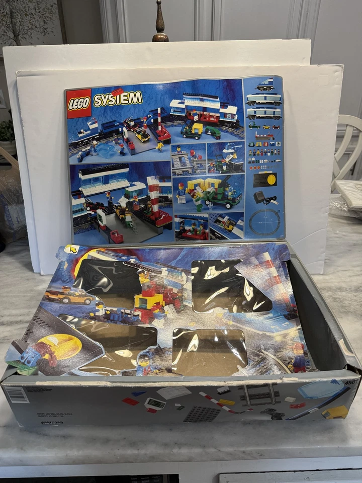 1999 Винтажный LEGO система 4561 высокоскоростной поезд набор 9V коробка треки фигурки неполный - Изображение 2 из 4