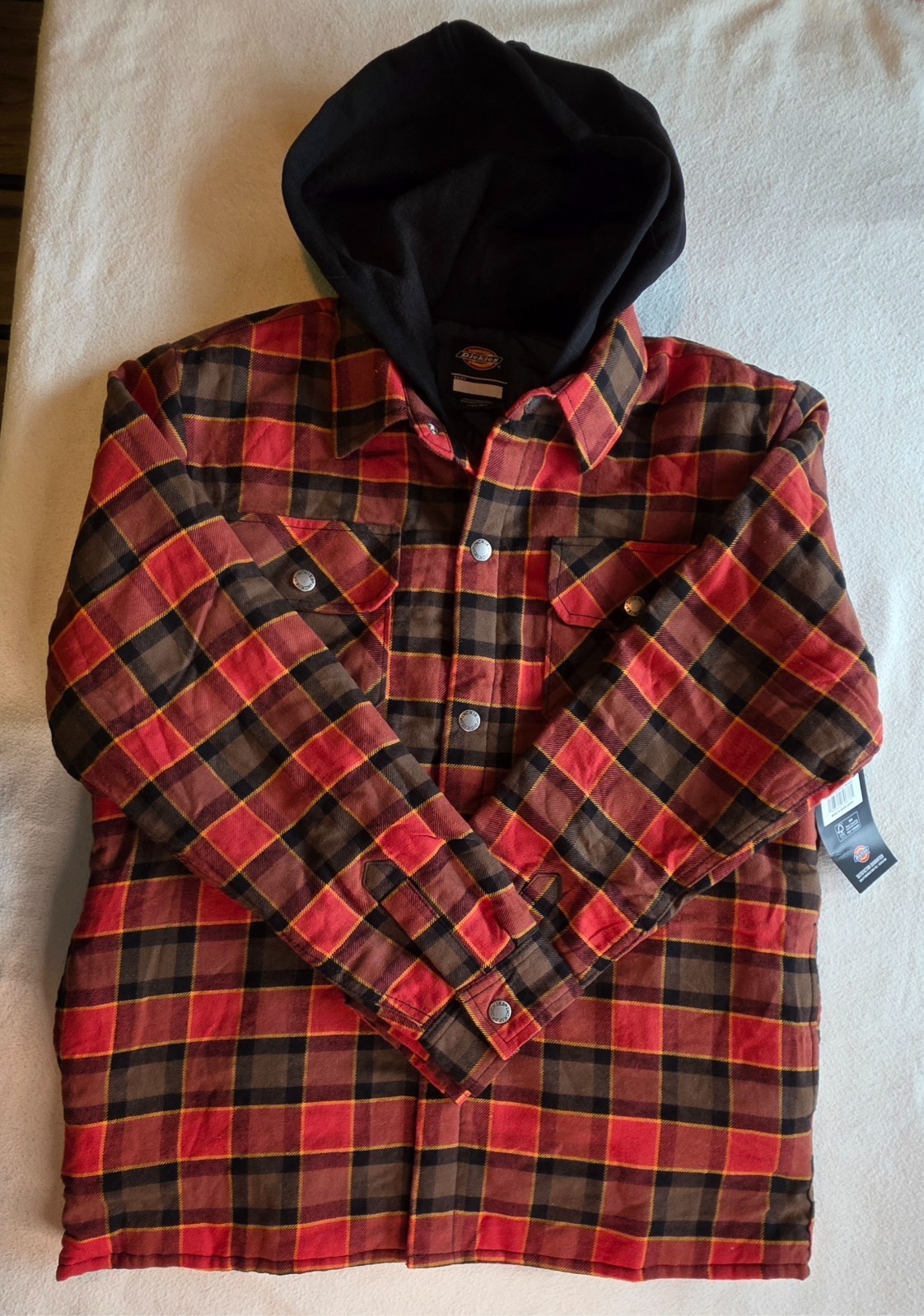 Dickies - Kids Size 12Y 14Y - L/XL - Quilt Lined Woven Flann