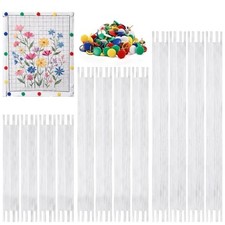 12Pcs Wood Needlepoint Stretcher Bar  8, 12, 16"  Disttressed White
