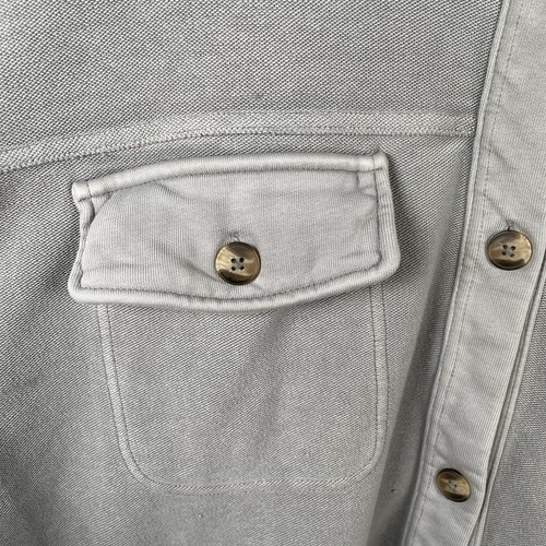 Aerie Oversized Long Flannel Trucker Shacket Outdoor Top Grey Womens Size L - Picture 10 of 20