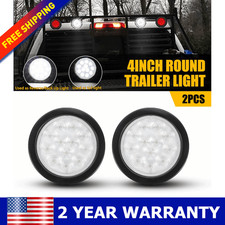 2x 4 Trailer Truck Round Led Reverse Drl Tail Backup Running Lights White Eot 2x 4 Trailer Truck Round Led Reverse Drl Tail Backup Running Lights White Eot