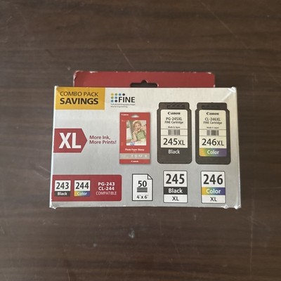 Canon PG-245XL/CL-246XL (CNM8278B005) Black Ink Cartridge New Factory Sealed
